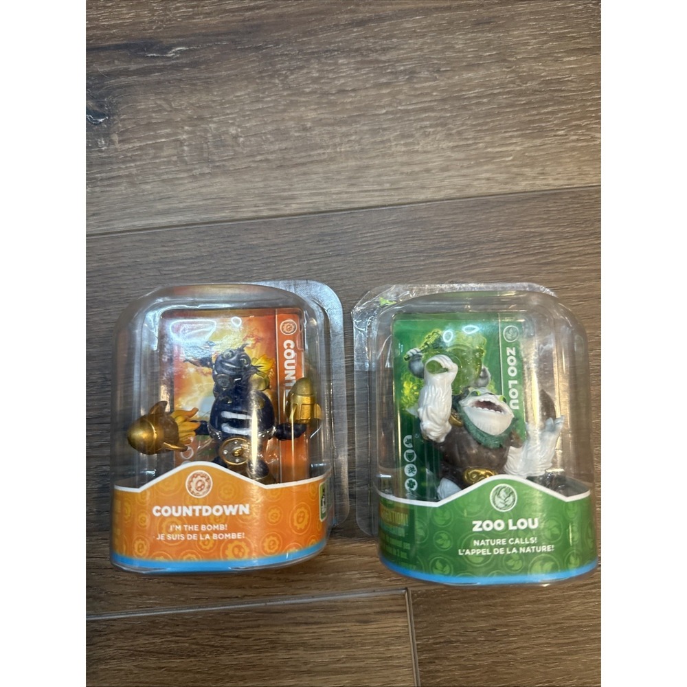 Skylanders Zoo Lou And Countdown Figures In Box Battlegounds Lost Island